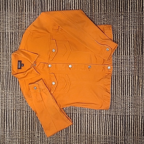 Jackets & Blazers - ORANGE JEAN JACKET
